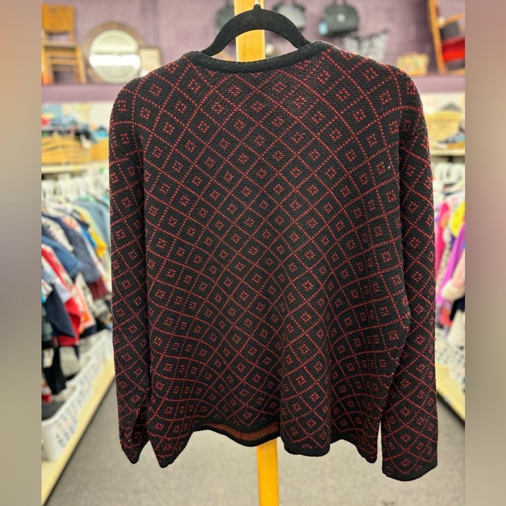 🛍️ Crystal Kobe ladies XL red green cardigan - Picture 5 of 5